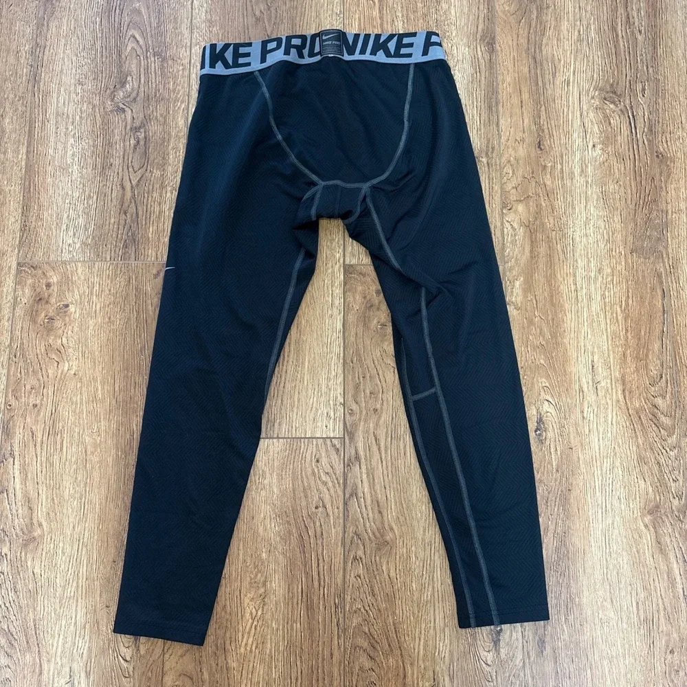 Nike Hyperwarm Pro Combat Compression Tights Pants Men's XL Black‎ Athletic